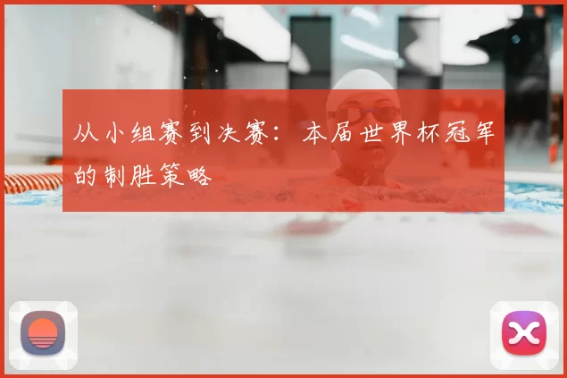 从小组赛到决赛:本届世界杯冠军的制胜策略